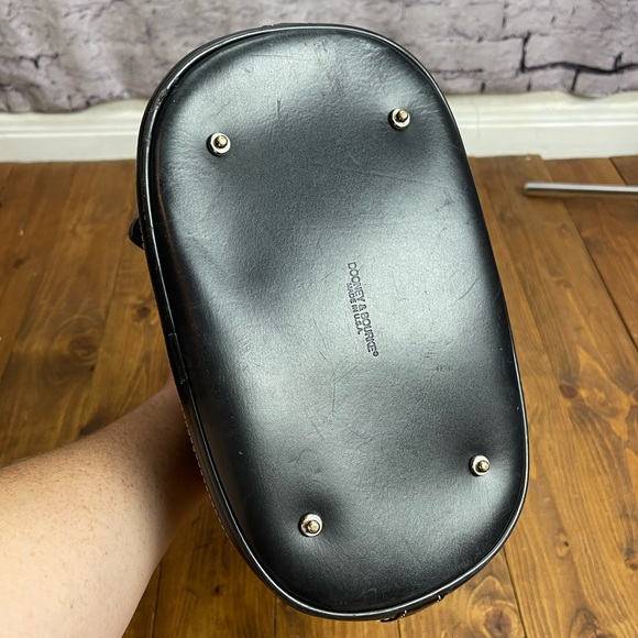 Dooney & Bourke Classic Vintage Retro Cabriolet Bucket Bag canvas and leather - Picture 6 of 12